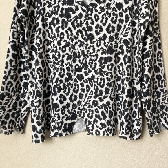 LNA Brushed Leopard Bitten Sweater In Snow Leopard Revolve - Picture 4 of 11